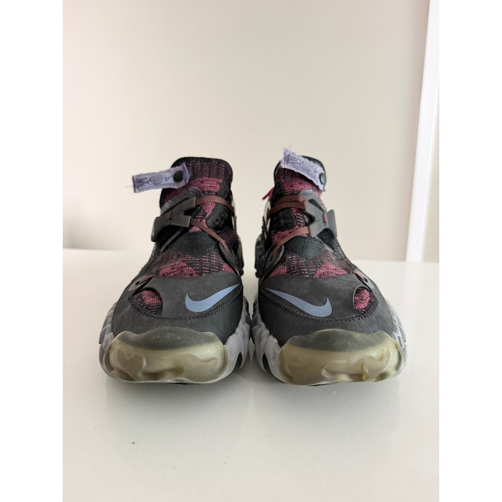 Nike ISPA Overreact Flyknit Mens 10.5 Black Shadowberry CD9664-002 Sneakers - Picture 2 of 9